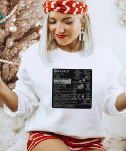 Official isg Ac Adaptor 12V Ul Electronic Labels Shirt