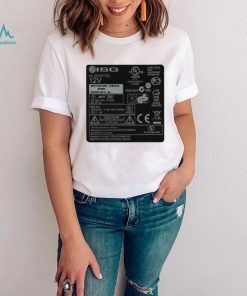 Official isg Ac Adaptor 12V Ul Electronic Labels Shirt