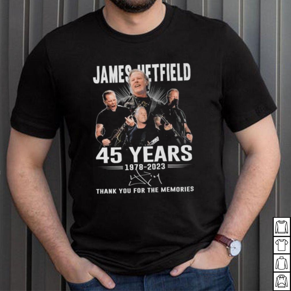 Official jame Hetfield 45 Years 1978 – 2023 Thank You For The Memories T Shirt Official jame Hetfield 45 Years 1978 – 2023 Thank You For The Memories T Shirt