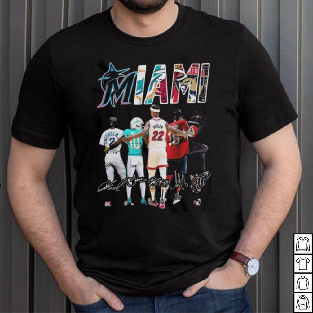 Official miamI city legend champion signatures Shirt Official miamI city legend champion signatures Shirt