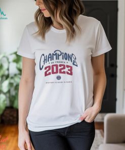 Official paris Saint Germain Champions 2023 T Shirt
