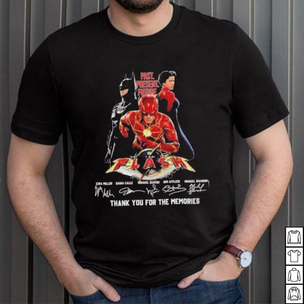 Official past Present Future The Flash Thank You For The Memories T Shirt Official past Present Future The Flash Thank You For The Memories T Shirt