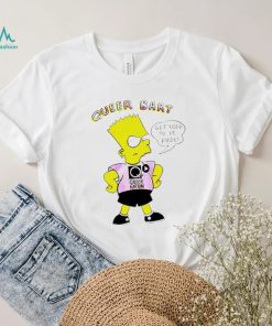 Official queer Bart Simpson get used to it dude shirt
