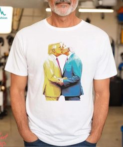 Official queerquirk Biden And Trump Kissing Shirt