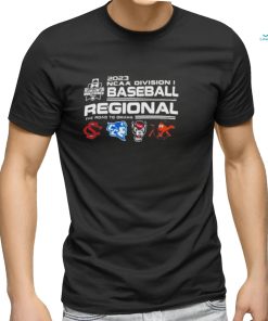 Official south Carolina 2023 NCAA Division I Baseball Regional The Road To Omaha shirt