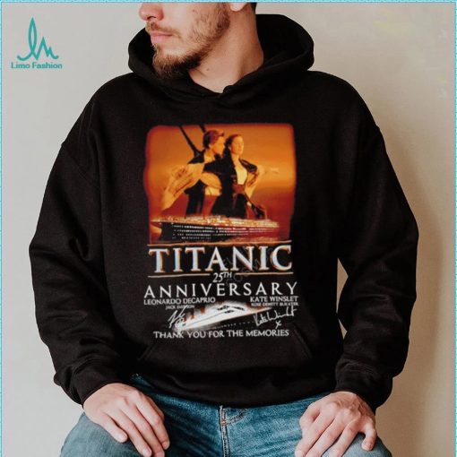 Official titanic 25th Anniversary Thank You For The Memories T Shirt