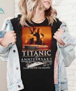 Official titanic 25th Anniversary Thank You For The Memories T Shirt, hoodie, sweater, long sleeve and tank top Official titanic 25th Anniversary Thank You For The Memories T Shirt