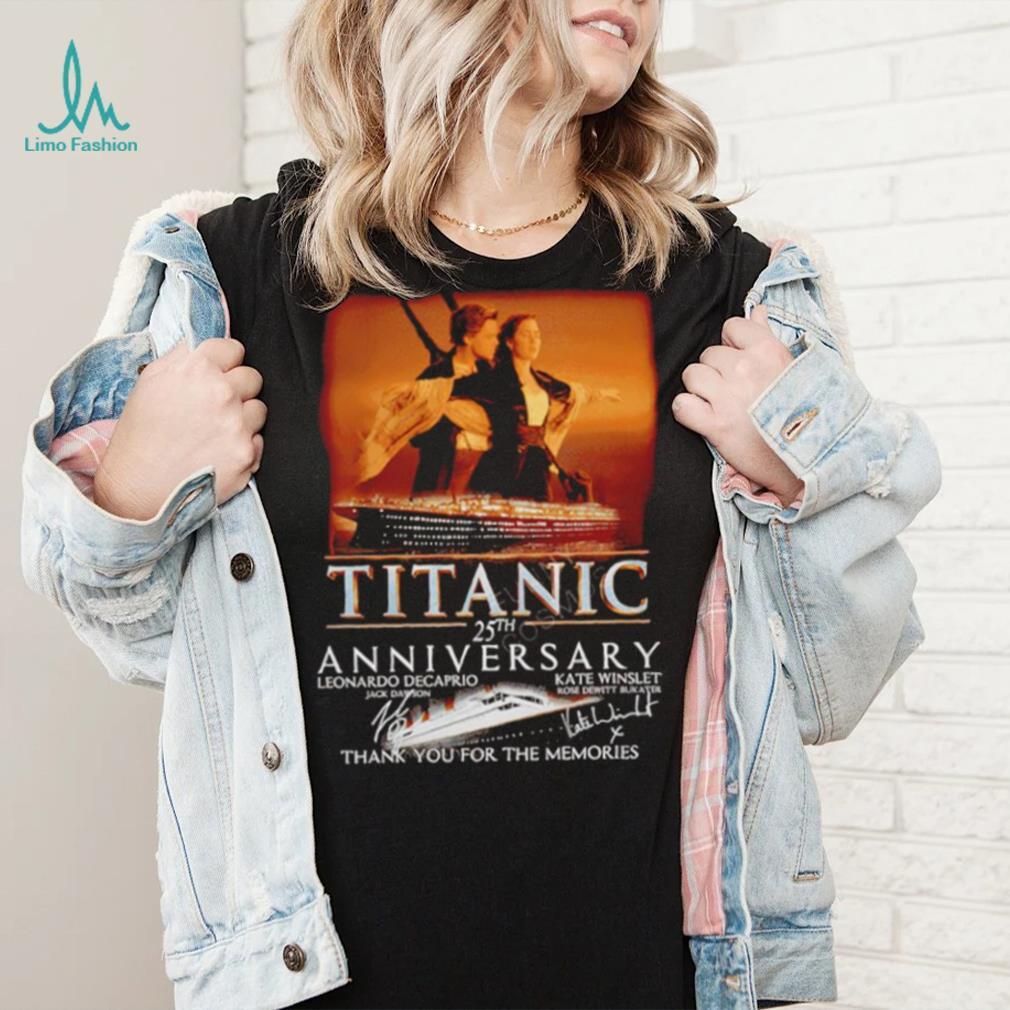 Official titanic 25th Anniversary Thank You For The Memories T Shirt Official titanic 25th Anniversary Thank You For The Memories T Shirt