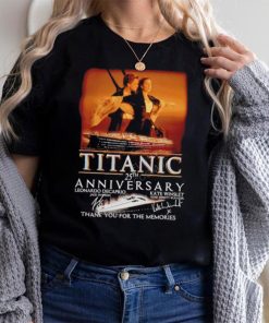 Official titanic 25th Anniversary Thank You For The Memories T Shirt, hoodie, sweater, long sleeve and tank top Official titanic 25th Anniversary Thank You For The Memories T Shirt