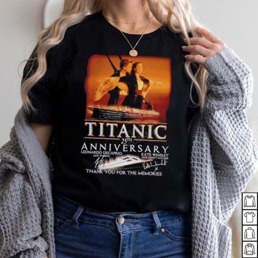 Official titanic 25th Anniversary Thank You For The Memories T Shirt