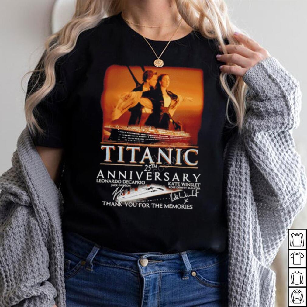 Official titanic 25th Anniversary Thank You For The Memories T Shirt Official titanic 25th Anniversary Thank You For The Memories T Shirt