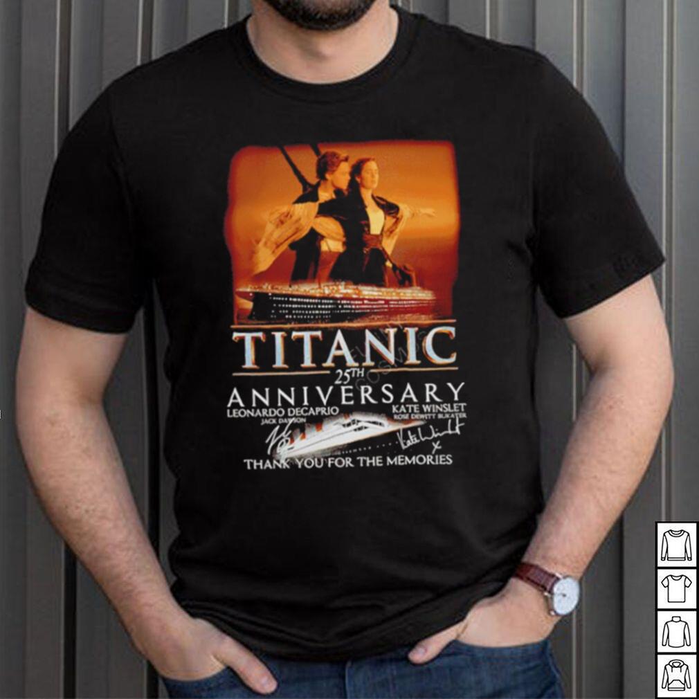 Official titanic 25th Anniversary Thank You For The Memories T Shirt Official titanic 25th Anniversary Thank You For The Memories T Shirt