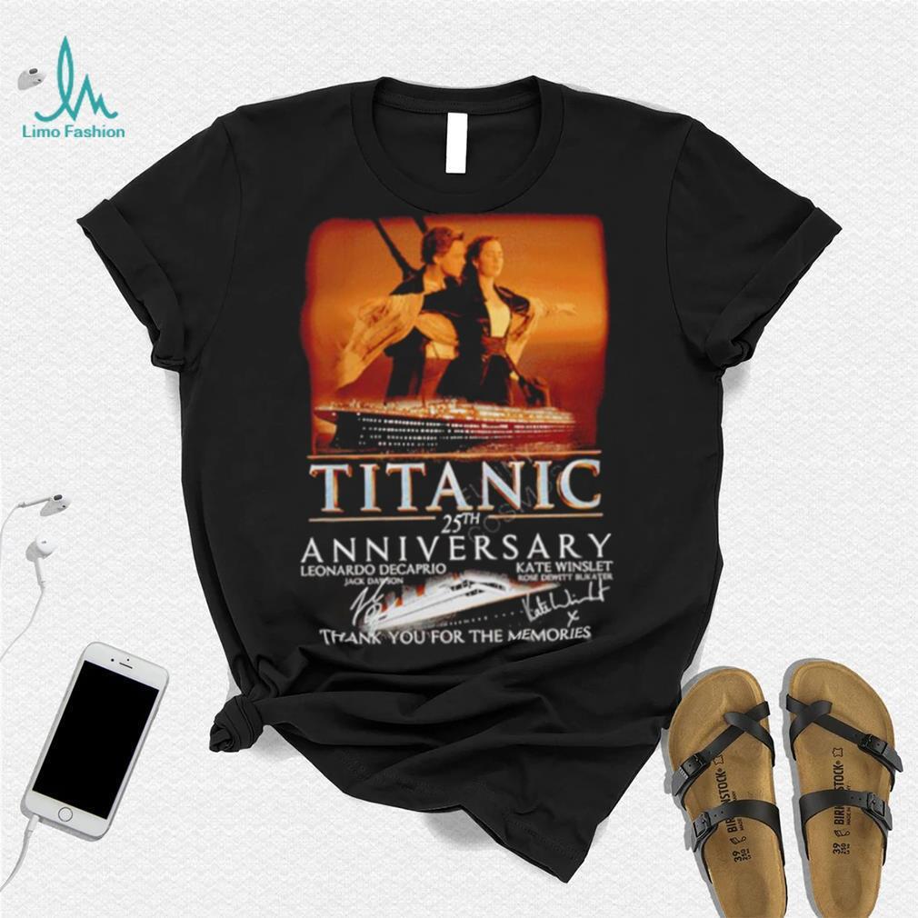 Official titanic 25th Anniversary Thank You For The Memories T Shirt Official titanic 25th Anniversary Thank You For The Memories T Shirt