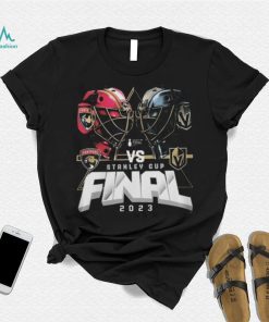 Official vegas Golden Knights Vs Florida Panthers 2023 Stanley Cup Final Matchup Helmet Tee Shirt