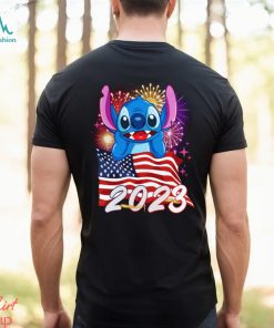 Ohana Stitch American Flag 2023 4th Of July Independence Day Tshirt