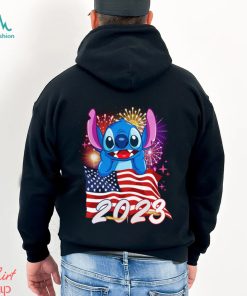 Ohana Stitch American Flag 2023 4th Of July Independence Day Tshirt