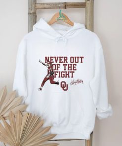 Oklahoma Sooners Softball Kinzie Hansen never out of the fight signature 2023 shirt