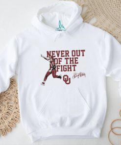 Oklahoma Sooners Softball Kinzie Hansen never out of the fight signature 2023 shirt