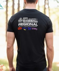 Oklahoma State The Road to Omaha 2023 NCAA division I Baseball Regional four team shirt