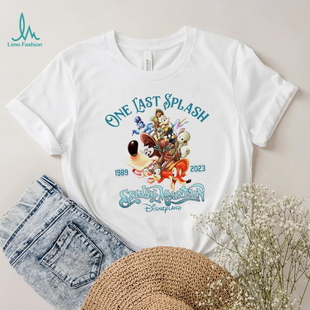 One last splash 1989 2023 Splash Mountain Disneyland shirt One last splash 1989 2023 Splash Mountain Disneyland shirt