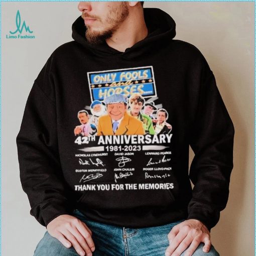Only Fools and Horses 42th Anniversary 1981 2023 thank You for the memories signatures shirt