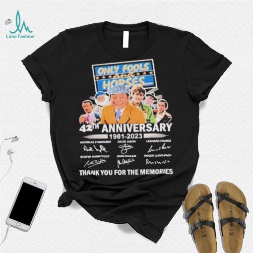 Only Fools and Horses 42th Anniversary 1981 2023 thank You for the memories signatures shirt