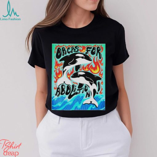 Orcas for abolition shirt