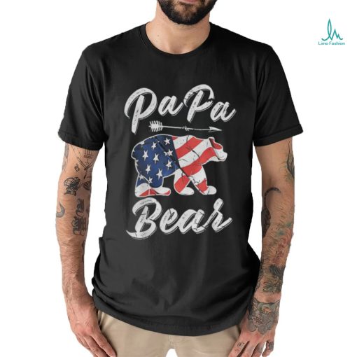 Original 4th Of July Papa Bear American Flag Shirt