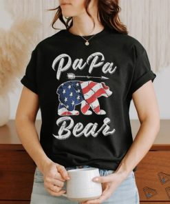 Original 4th Of July Papa Bear American Flag Shirt