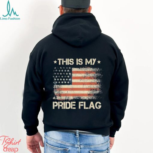Original This Is My Pride Flag USA American 4th of July Patriotic 2023 Vintage T Shirt