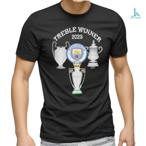 Original Treble Winners 2023 Manchester City T Shirt