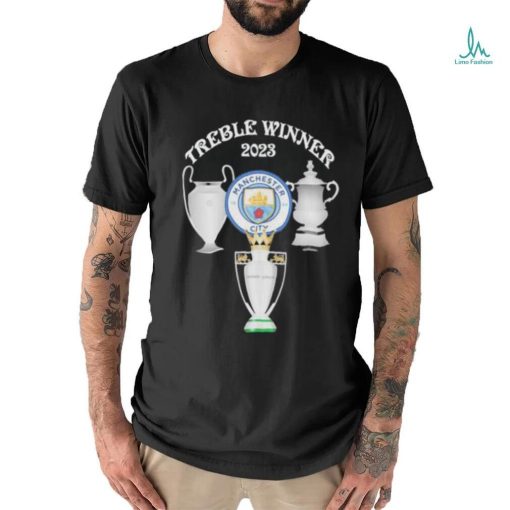 Original Treble Winners 2023 Manchester City T Shirt