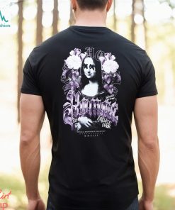 PLUS OVERSIZED GOTHIC MONA LISA FLORAL T SHIRT