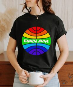 Pan am logo rainbow shirt