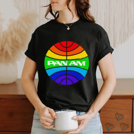 Pan am logo rainbow shirt