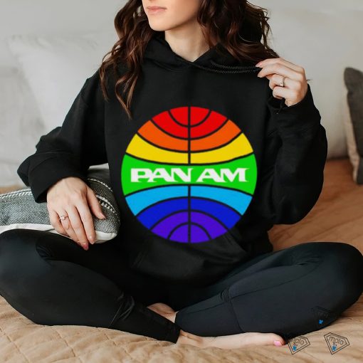 Pan am logo rainbow shirt