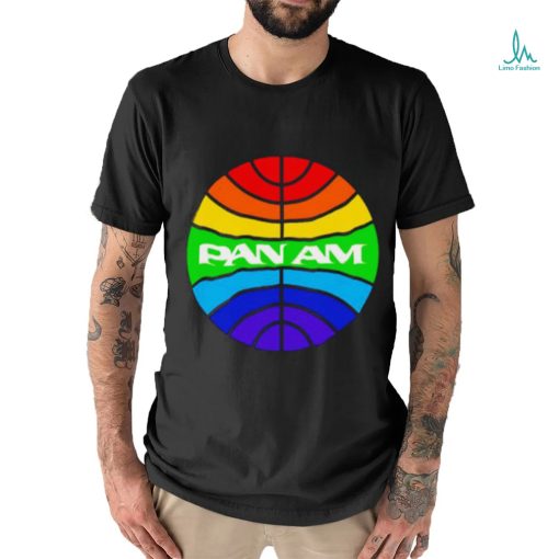 Pan am logo rainbow shirt