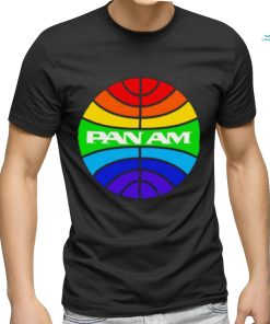 Pan am logo rainbow shirt