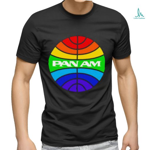 Pan am logo rainbow shirt