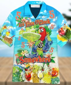 Parrot Its Oclock Someere Aloha Hawaiian Shirt Summer Gift Beach Shirt