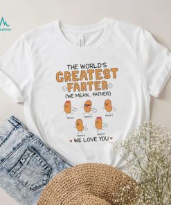 Personalization The Worlds Greatest Farter Mean Father Shirt