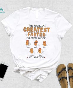 Personalization The Worlds Greatest Farter Mean Father Shirt