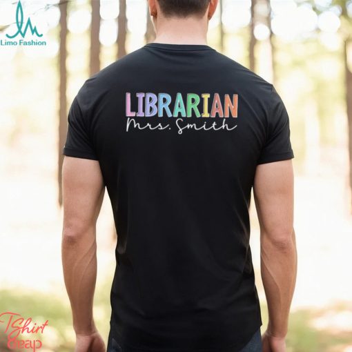 Personalized Name Librarian, Elementary Librarian Shirt