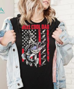 Personalized Vintage Reel Cool Dad Fathers Day 4th Of July shirt