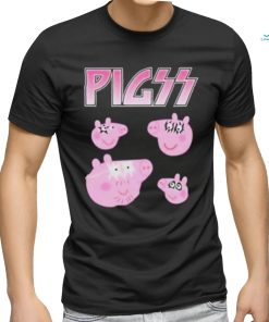 Pigs Peppa Pig X Kiss Band Parody Shirt