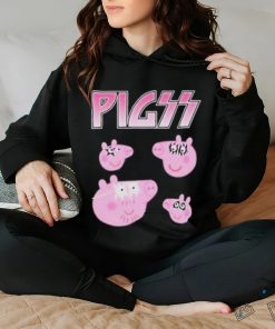 Pigs Peppa Pig X Kiss Band Parody Shirt