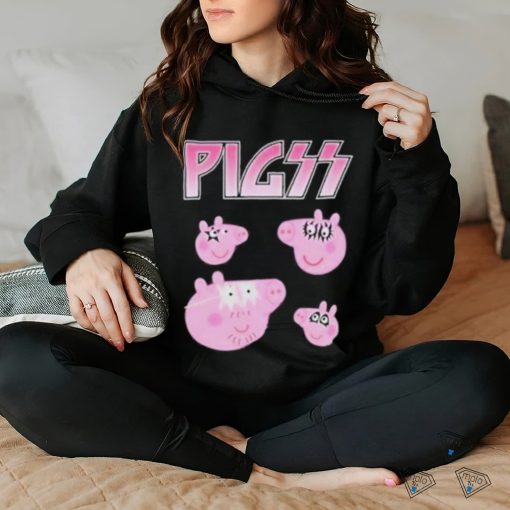 Pigs Peppa Pig X Kiss Band Parody Shirt