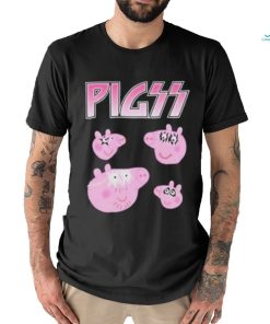Pigs Peppa Pig X Kiss Band Parody Shirt