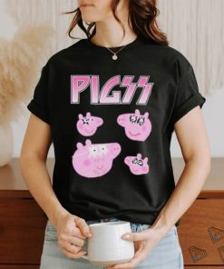 Pigs Peppa Pig X Kiss Band Parody Shirt