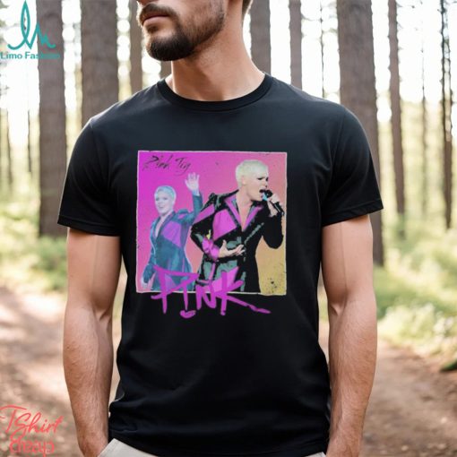 Pink try singing picture 2023 shirt